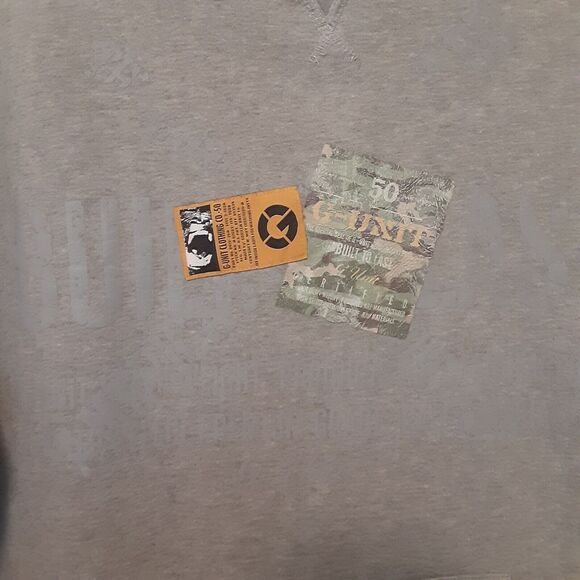 G Unit Adult Mens 2XL Gray Crewneck Sweatshirt Rap Hip Hop Pockets Heavy Weight - Picture 2 of 9